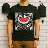 Free Palestine Fruits Watermelon Map T-Shirt thumb 6