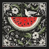 Free Palestine Fruits Watermelon Map Bucket Hat thumb 4