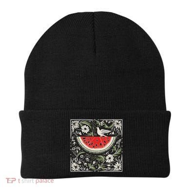 Free Palestine Fruits Watermelon Map Beanie