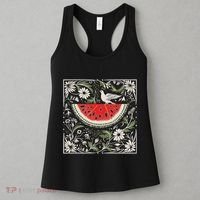 Free Palestine Fruits Watermelon Map Women's Tank Top thumb 3