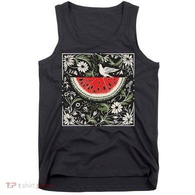 Free Palestine Fruits Watermelon Map Tank Top