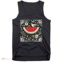 Free Palestine Fruits Watermelon Map Tank Top thumb 0