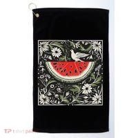 Free Palestine Fruits Watermelon Map Golf Towel thumb 0