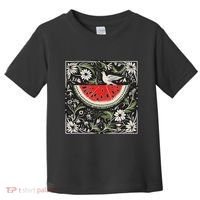 Free Palestine Fruits Watermelon Map Toddler T-Shirt thumb 0
