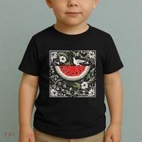 Free Palestine Fruits Watermelon Map Toddler T-Shirt thumb 2