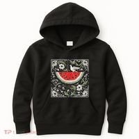 Free Palestine Fruits Watermelon Map Kids Hoodie thumb 0