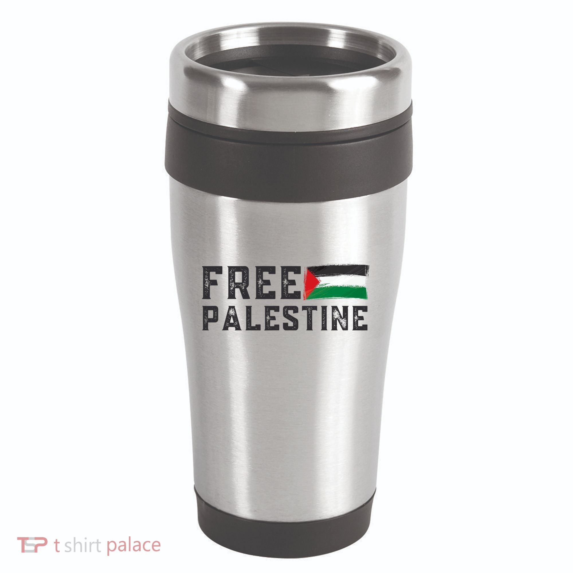 Free Palestine Flag Arabic Gaza 16oz Travel Tumbler