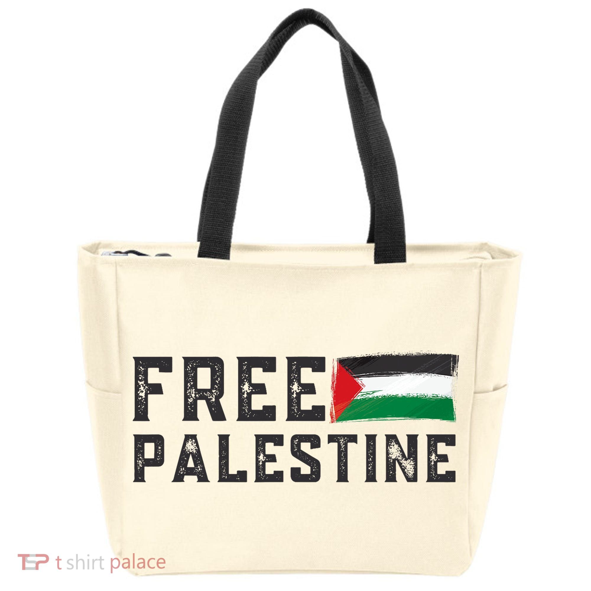 Free Palestine Flag Arabic Gaza Tote Bag