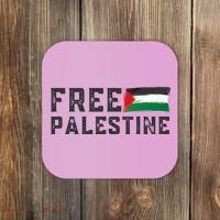 Free Palestine Flag Arabic Gaza Coaster thumb 0