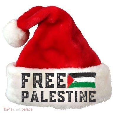 Free Palestine Flag Arabic Gaza Santa Hat