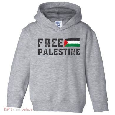 Free Palestine Flag Arabic Gaza Toddler Hoodie