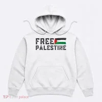 Free Palestine Flag Arabic Gaza Hoodie thumb 0