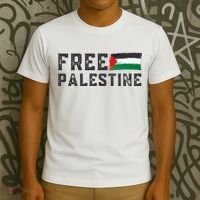 Free Palestine Flag Arabic Gaza T-Shirt thumb 3
