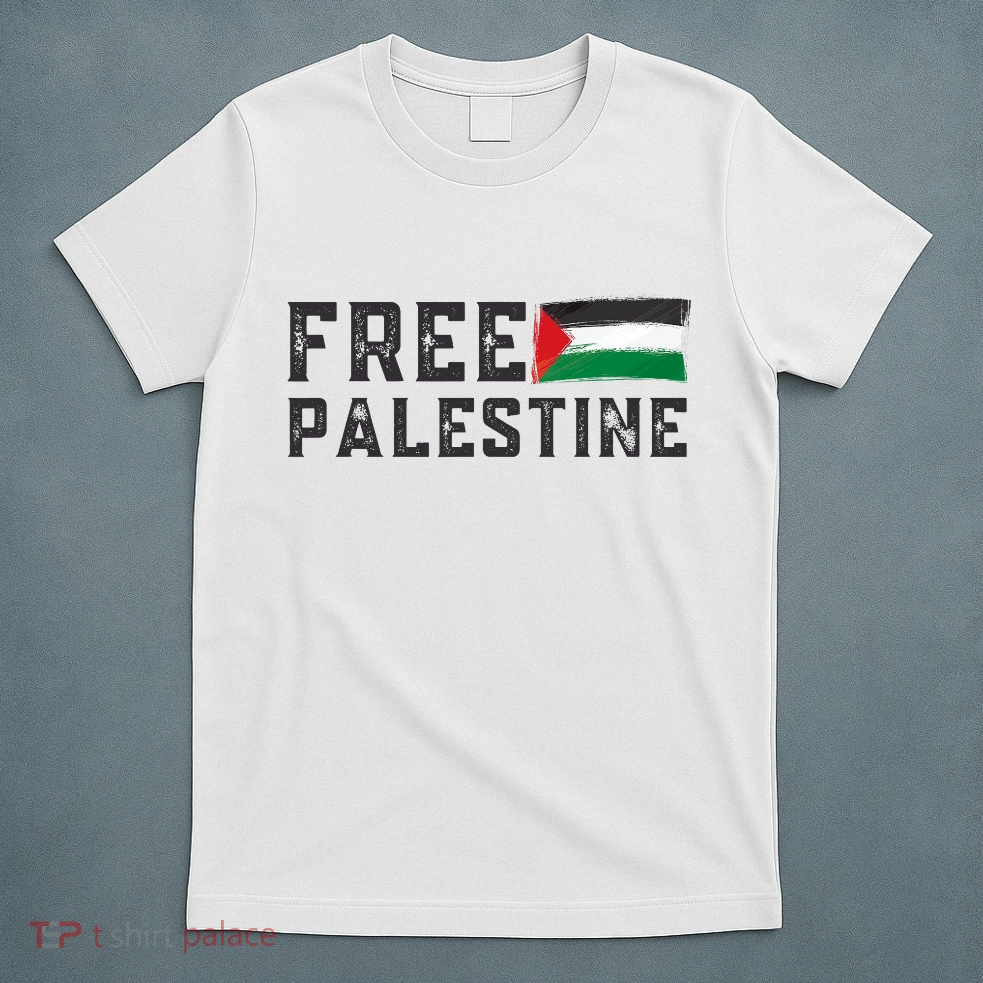 Free Palestine Flag Arabic Gaza T-Shirt