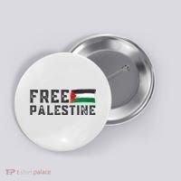 Free Palestine Flag Arabic Gaza Button thumb 0