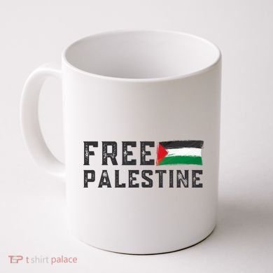 Free Palestine Flag Arabic Gaza Coffee Mug