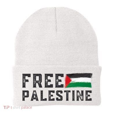 Free Palestine Flag Arabic Gaza Beanie