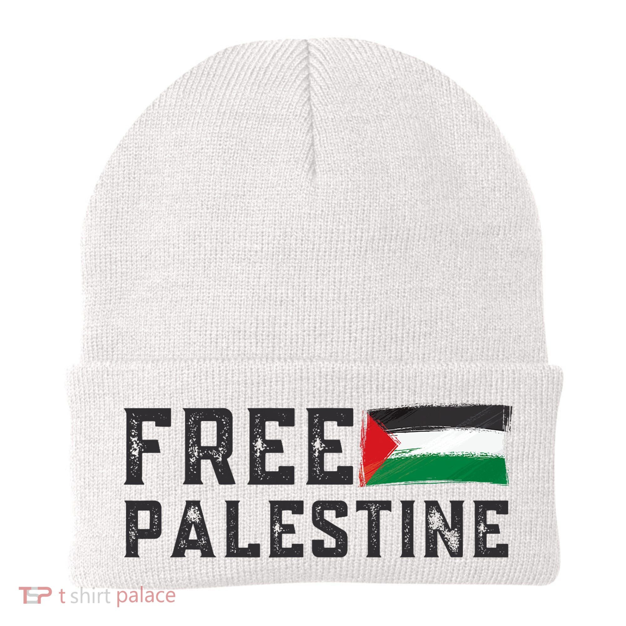 Free Palestine Flag Arabic Gaza Beanie