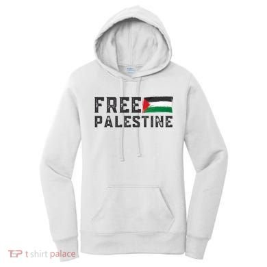 Free Palestine Flag Arabic Gaza Women's Hoodie