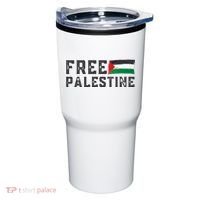 Free Palestine Flag Arabic Gaza Tumbler thumb 0