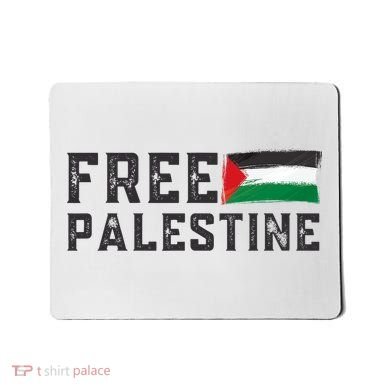Free Palestine Flag Arabic Gaza Mousepad