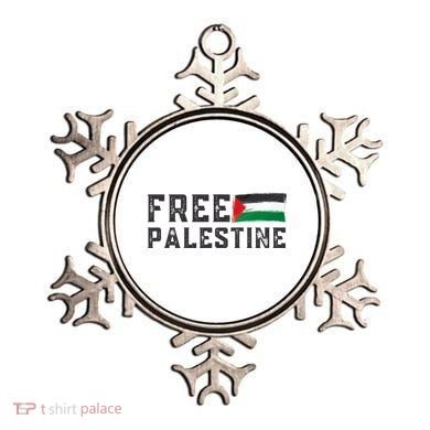 Free Palestine Flag Arabic Gaza Ornament