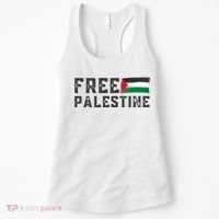 Free Palestine Flag Arabic Gaza Women's Tank Top thumb 0
