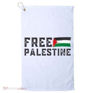 Free Palestine Flag Arabic Gaza Golf Towel