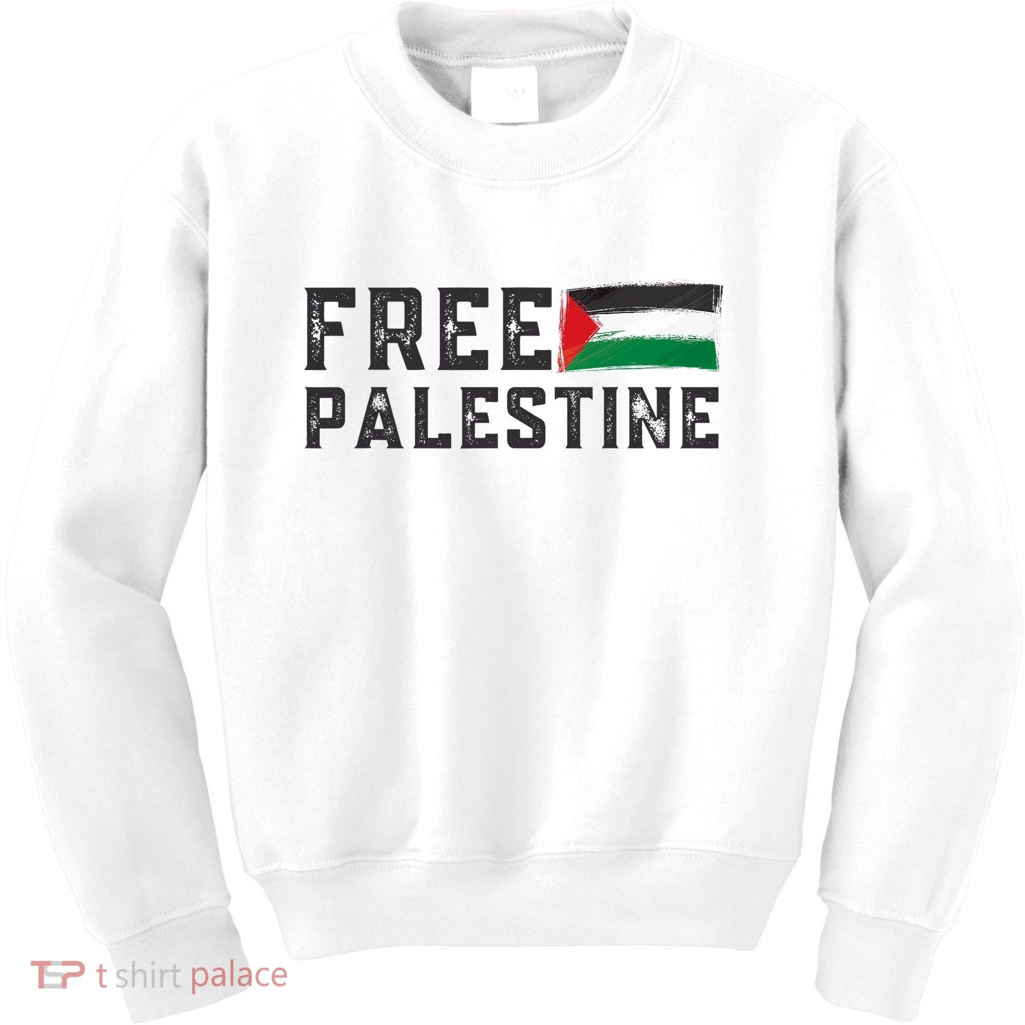 Free Palestine Flag Arabic Gaza Kids Sweatshirt