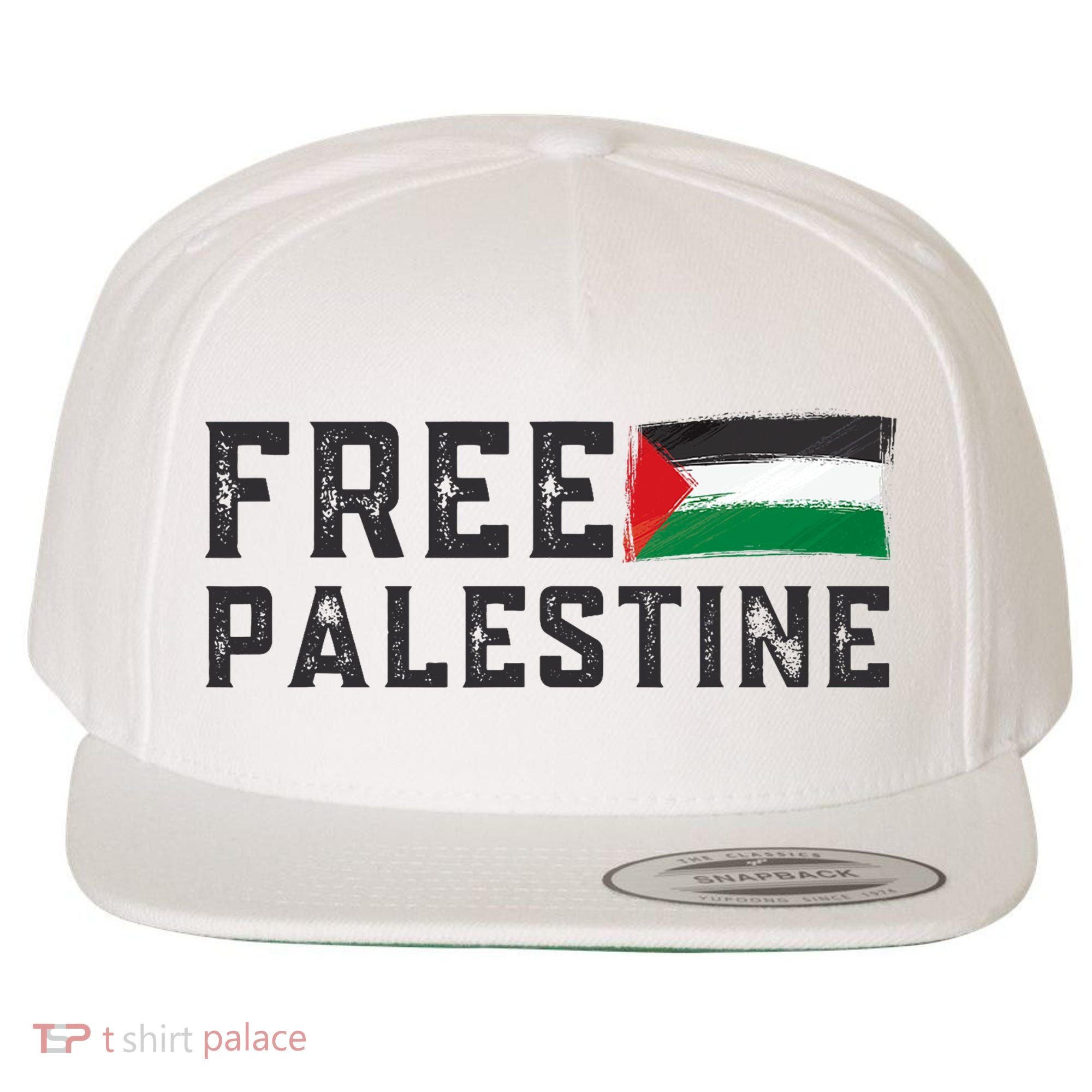 Free Palestine Flag Arabic Gaza Wool Snapback Cap