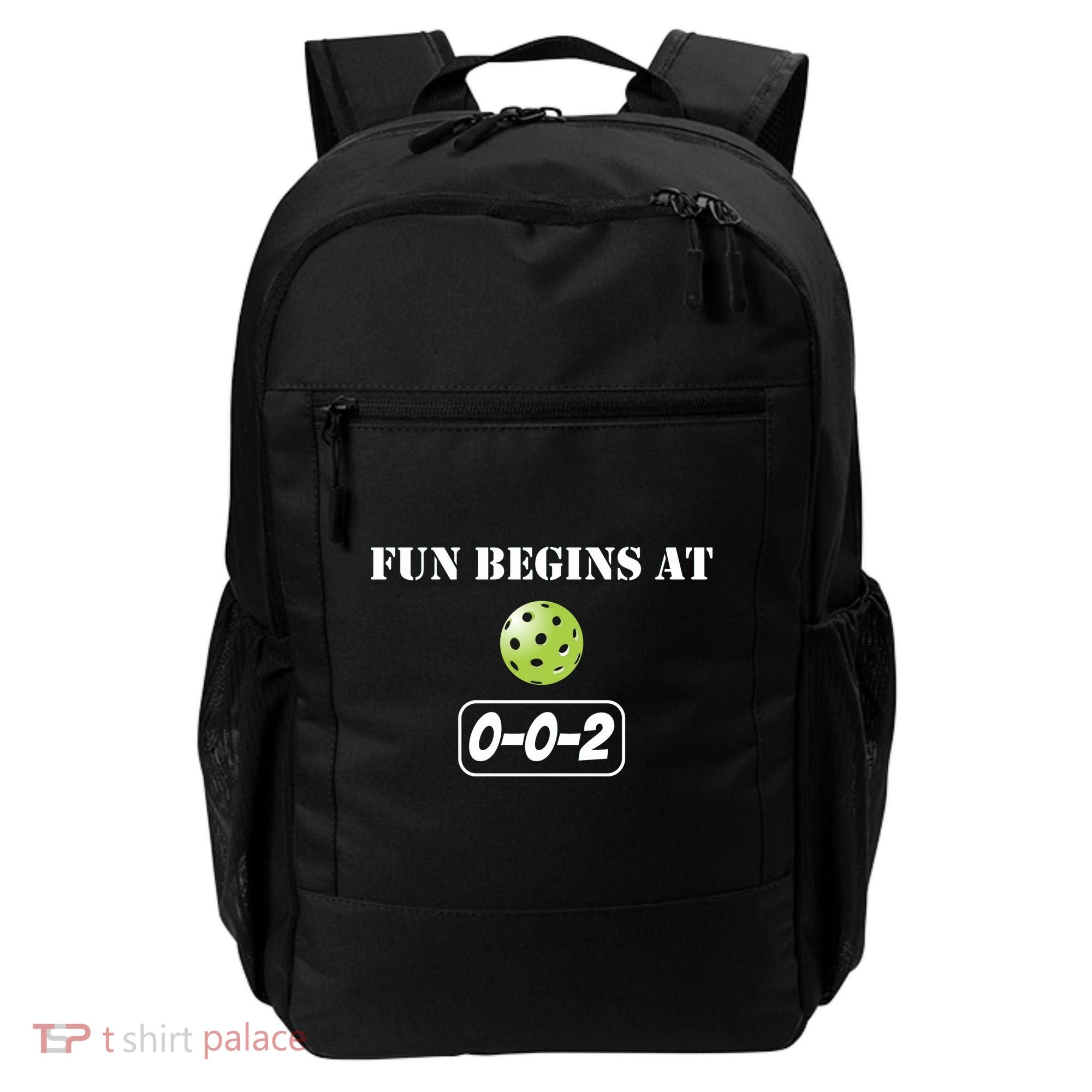 Fun Pickleball, Fun Begins At 002, Pickleball For Life Backpack