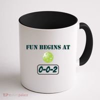 Fun Pickleball, Fun Begins At 002, Pickleball For Life Coffee Mug thumb 1
