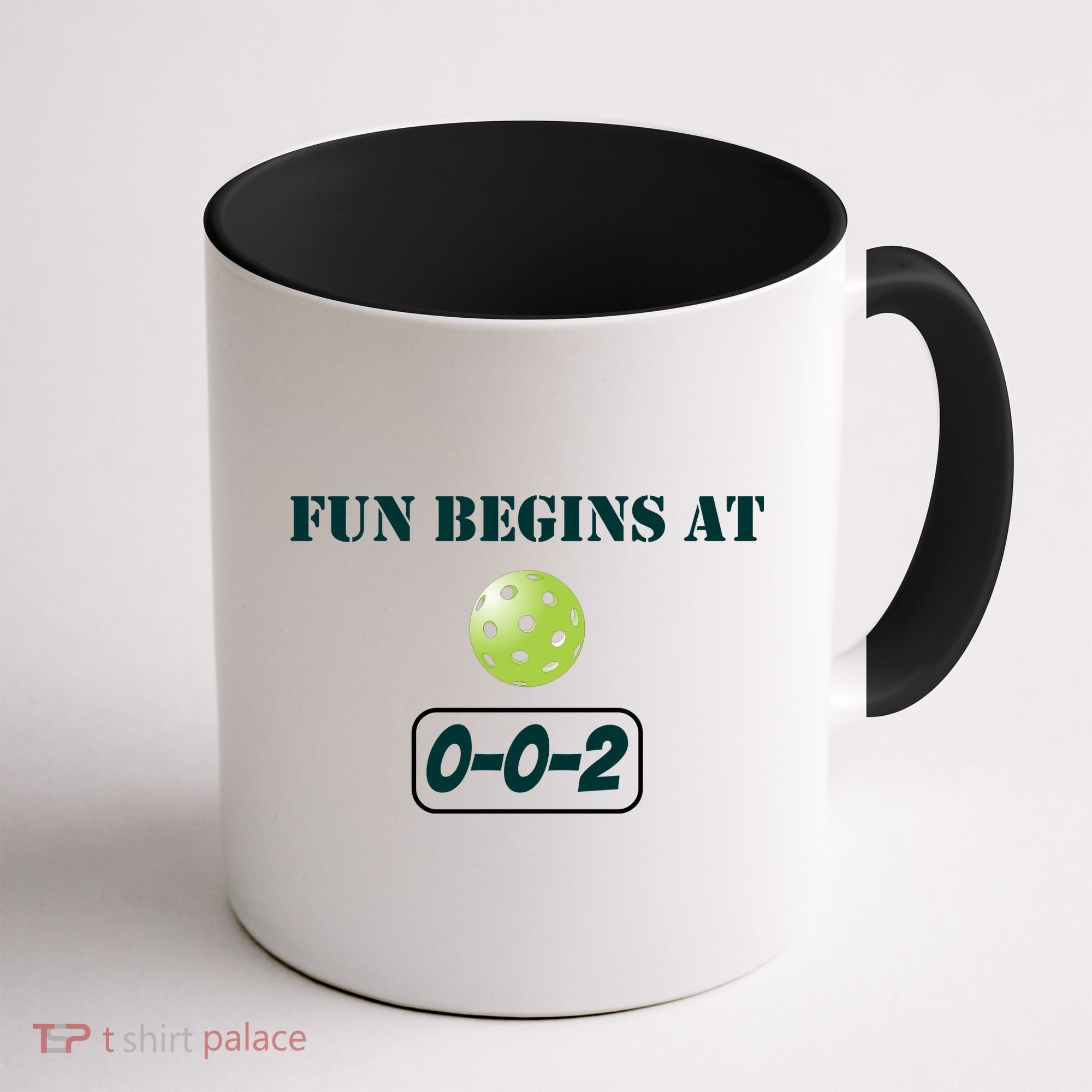 Fun Pickleball, Fun Begins At 002, Pickleball For Life Coffee Mug