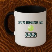 Fun Pickleball, Fun Begins At 002, Pickleball For Life Coffee Mug thumb 2