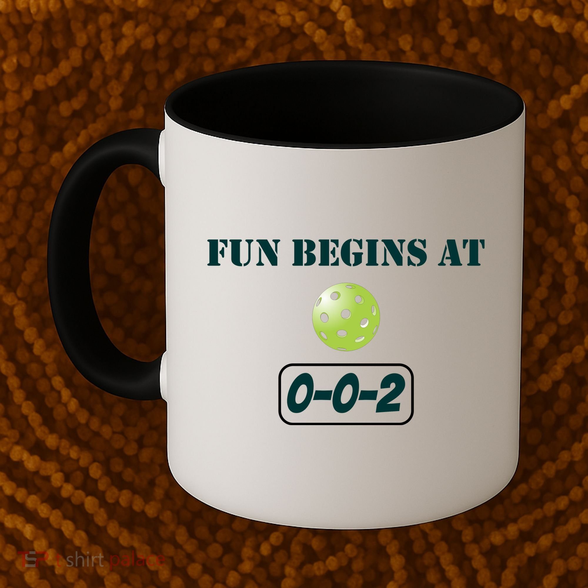 Fun Pickleball, Fun Begins At 002, Pickleball For Life Coffee Mug