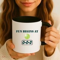 Fun Pickleball, Fun Begins At 002, Pickleball For Life Coffee Mug thumb 3