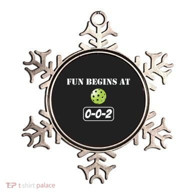 Fun Pickleball, Fun Begins At 002, Pickleball For Life Ornament