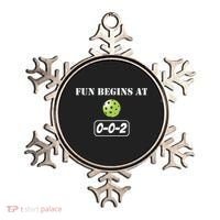 Fun Pickleball, Fun Begins At 002, Pickleball For Life Ornament thumb 0