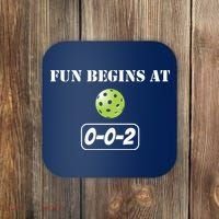 Fun Pickleball, Fun Begins At 002, Pickleball For Life Coaster thumb 0
