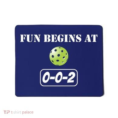 Fun Pickleball, Fun Begins At 002, Pickleball For Life Mousepad