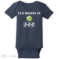 Fun Pickleball, Fun Begins At 002, Pickleball For Life Baby Bodysuit thumb 0