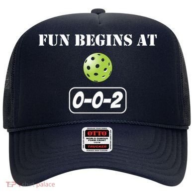 Fun Pickleball, Fun Begins At 002, Pickleball For Life Hat