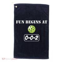 Fun Pickleball, Fun Begins At 002, Pickleball For Life Golf Towel thumb 0