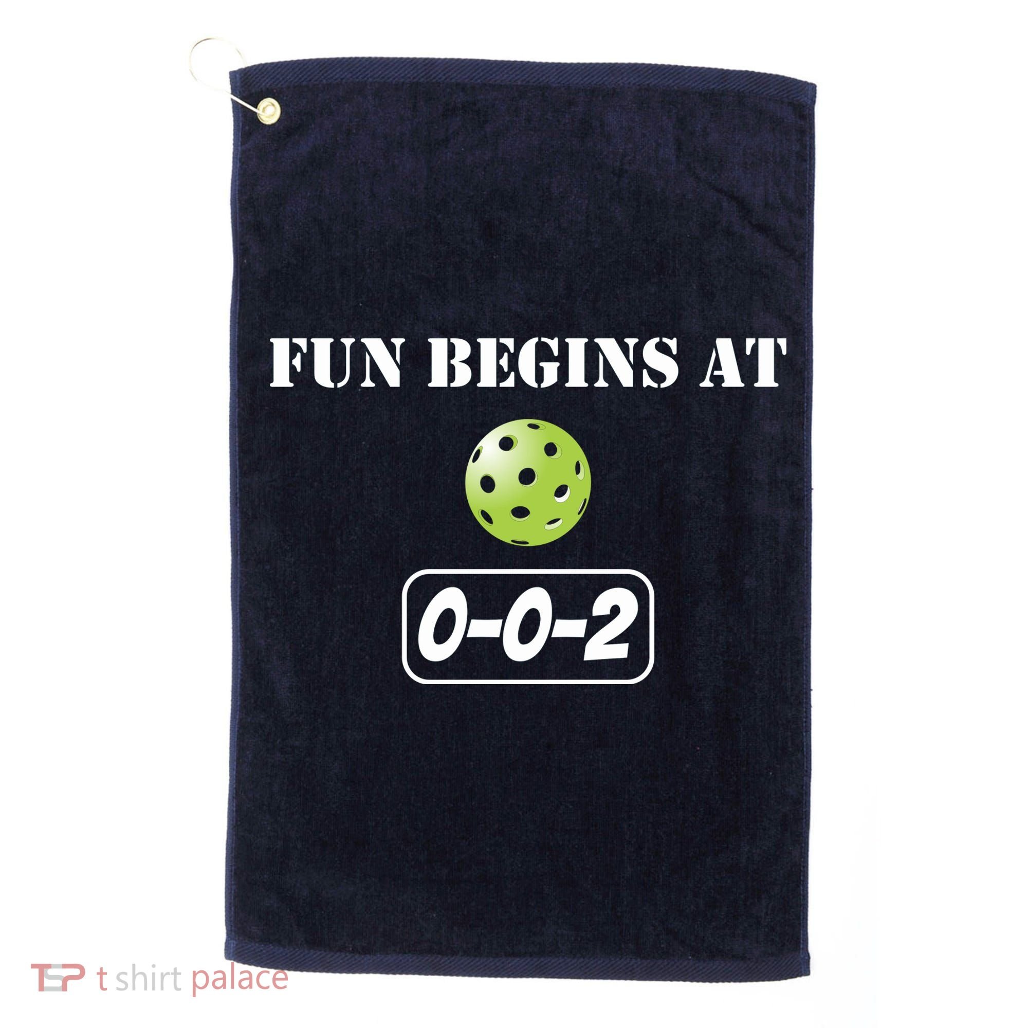 Fun Pickleball, Fun Begins At 002, Pickleball For Life Golf Towel