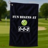 Fun Pickleball, Fun Begins At 002, Pickleball For Life Golf Towel thumb 1