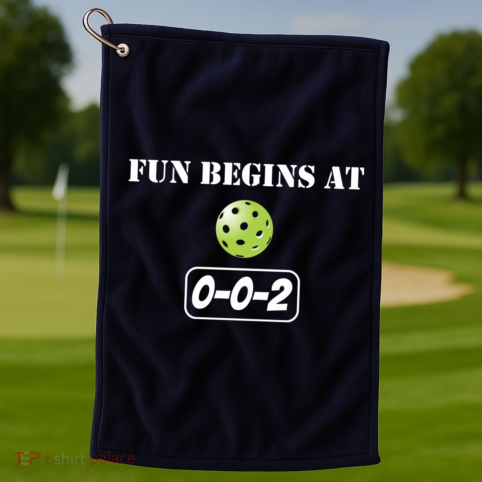 Fun Pickleball, Fun Begins At 002, Pickleball For Life Golf Towel
