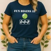 Fun Pickleball, Fun Begins At 002, Pickleball For Life Women's T-Shirt thumb 2