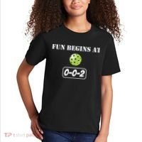 Fun Pickleball, Fun Begins At 002, Pickleball For Life Kids T-Shirt thumb 2