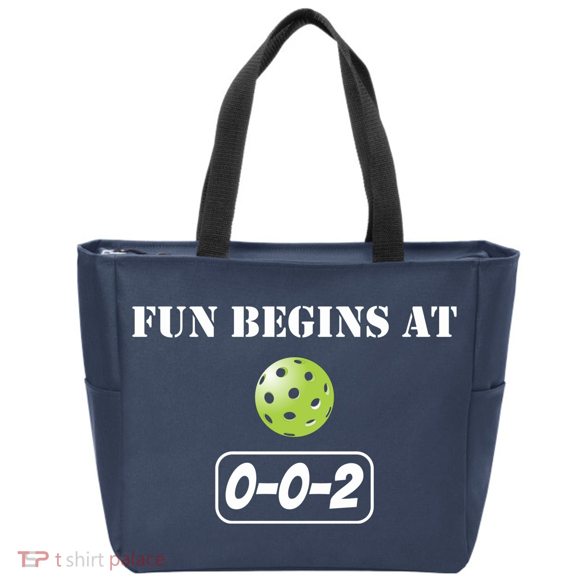 Fun Pickleball, Fun Begins At 002, Pickleball For Life Tote Bag