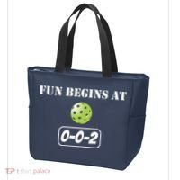 Fun Pickleball, Fun Begins At 002, Pickleball For Life Tote Bag thumb 3